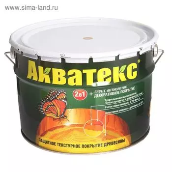 Грунт-антисептик "Акватекс", дуб, 10 л