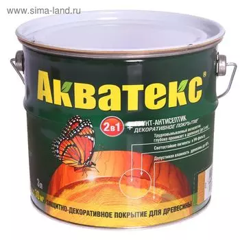 Грунт-антисептик "Акватекс", дуб, 3 л