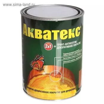 Грунт-антисептик "Акватекс", груша, 0,8 л