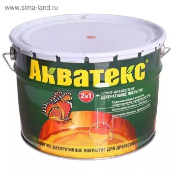 Грунт-антисептик "Акватекс", орегон, 10 л