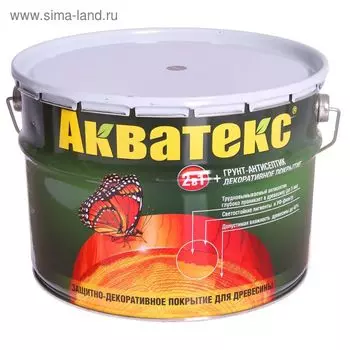 Грунт-антисептик "Акватекс", палисандр, 10 л