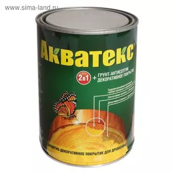 Грунт-антисептик "Акватекс", тик, 0,8 л