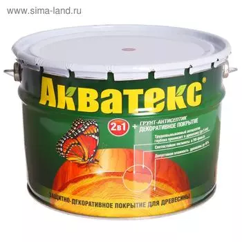 Грунт-антисептик "Акватекс", тик, 10 л