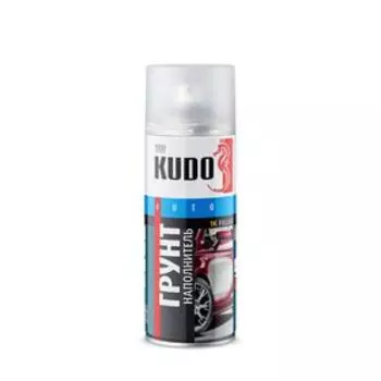 Грунт-наполнитель 1К Kudo серый, акриловый, аэрозоль, 520 мл