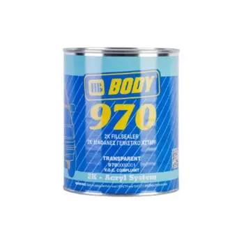 Грунт-наполнитель Body 970, 1 л + Отвердитель BODY H729, нормальный, 0,5 л
