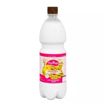 Грунтовка акриловая под обои глубокого проникновения Фламинго 1л, ПЭТ