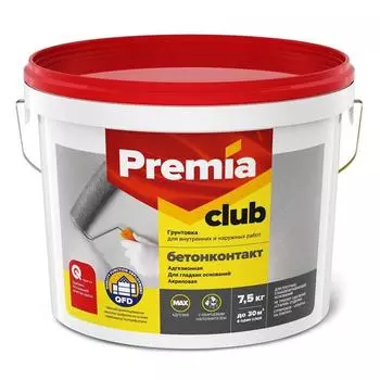 Грунтовка Бетонконтакт адгезионная, ведро 7,5 кг