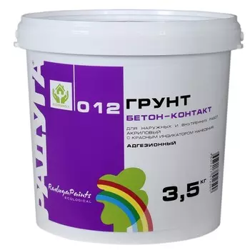 Грунтовка "Радуга-012" "Бетон-контакт" 3,5 кг