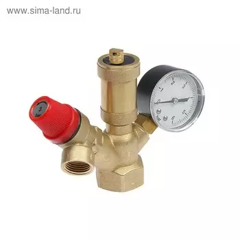 Группа безопасности "СТМ" ТЕРМО, для котлов отопления, 1", компактная