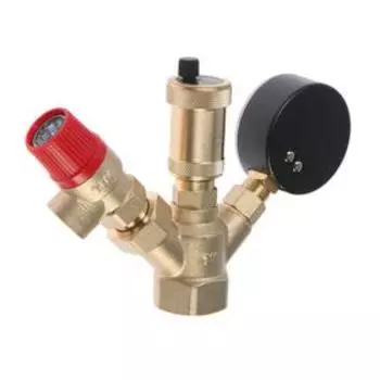 Группа безопасности TIM МИНИ JH1024-3, для котлов отопления, 1", 3 бар