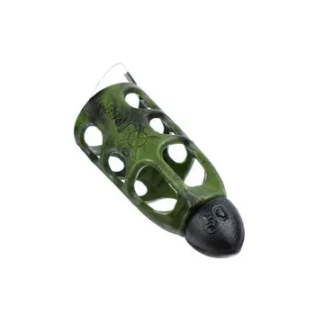 Груз-кормушка пластиковая X-FEEDER PL CAMO BULLET METEOR M, цвет камо, 50 г, 30 мл