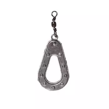 Груз YUGANA для карповой ловли гриппа с ушком и вертлюгом, 50 г