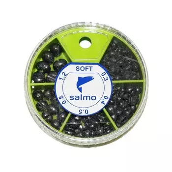 Грузила Salmo дробь soft, набор №1, 5 секций, 0.3-1.2 г, 60 г