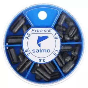 Грузила Salmo extra soft, набор №4 малый, 5 секций, 1-3.5 г, 60 г