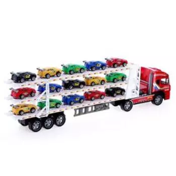 Грузовик инерционный «Автовоз», с 15 машинами