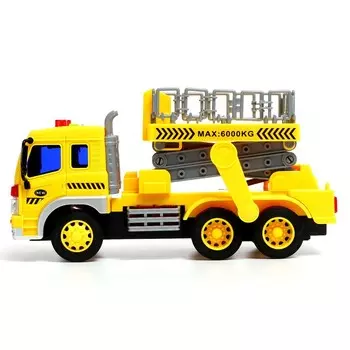 Грузовик инерционный «Автовышка», 1:16, свет и звук
