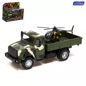 Грузовик металлический «ЗИЛ Армия», инерция, масштаб 1:43