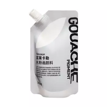 Гуашь художественная, 300 мл, в дой-паке с крышкой, белая