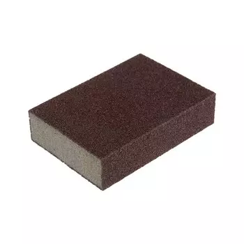 Губка абразивная шлифовальная ТУНДРА, твердая, 1007025 мм, P100
