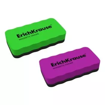 Губка для маркерных досок ErichKrause, магнитная, 10757 мм, МИКС