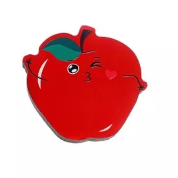 Губка для маркерной доски «Яблоко» 8 × 7,5 см, цвета МИКС