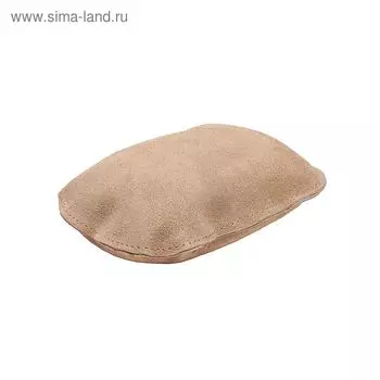 Губка для мойки авто "ГЛАВДОР" обшитая натуральной замшей, полировочная, 12,5х9х4 см