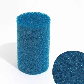 Губка круглая № 6, крупнопористая, 121220 см, синяя