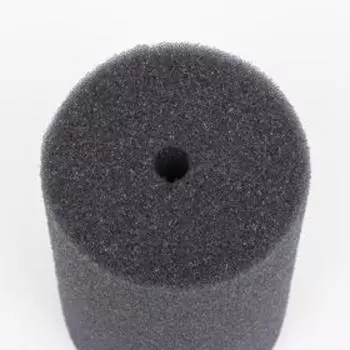 Губка круглая № 5, мелкопористая, 10 х 10 х 16 см, серая