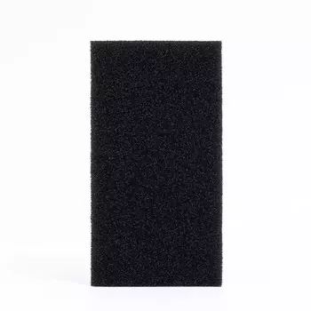 Губка прямоугольная для фильтра № 14, ретикулированная 30 PPI, 11 х 11 х 20 см, черная