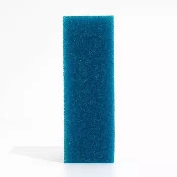 Губка прямоугольная для фильтра, серия F, крупнопористая, 5,5 х 6 х 17 см, синяя