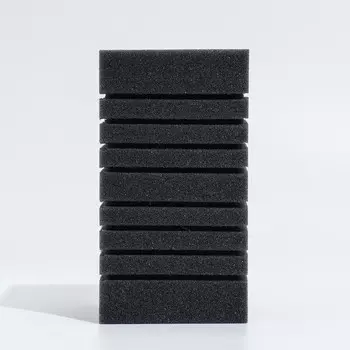 Губка прямоугольная для фильтра турбо № 15, 121220 см, серая