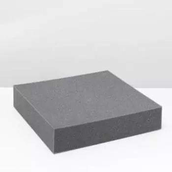Губка прямоугольная, лист 50 х 50 х 10 см, серый