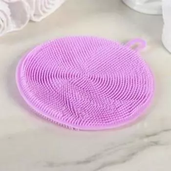 Губка для посуды Доляна, 11111 см, силиконовая, МИКС