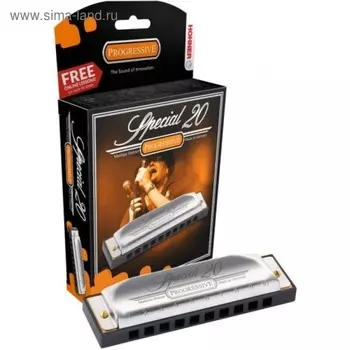 Губная гармошка HOHNER Special 20 560/20 Db (M560026X) - Richter Classic, корпус пластик