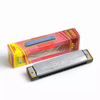 Губная гармошка, хроматическая, 16 отверстий, МИКС