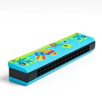 Губная гармошка «Птичка», цвет бирюзовый
