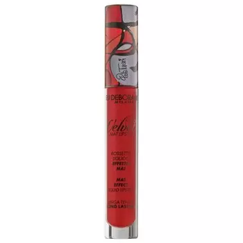 Губная помада матовая жидкая Deborah Milano Fluid Velvet, тон 07 ltd огнено-красный, 4.5 г