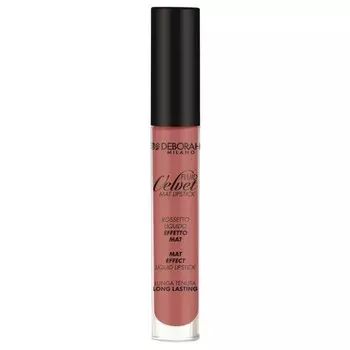 Губная помада матовая жидкая Deborah Milano Fluid Velvet, тон 13 античный розовый, 4.5 г