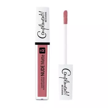 Губная помада жидкая Relouis Complimenti NUDE Matte, матовая, тон №20 свежий розовый, 4,5 г