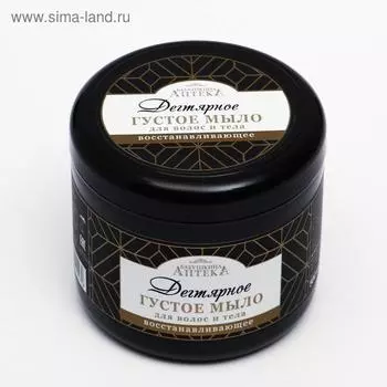 Густое мыло для волос и тела "Бабушкина аптека" Дегтярное, 500 мл
