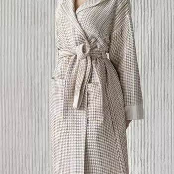 Халат банный женский «Падва», размер L-LX, цвет золотой