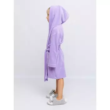 Халат детский махровый, рост 164 см, цвет сирень