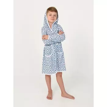 Халат детский с капюшоном, рост 110 см