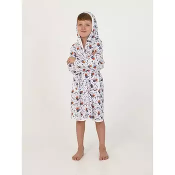 Халат детский с капюшоном, рост 116 см