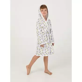 Халат детский с капюшоном, рост 122 см