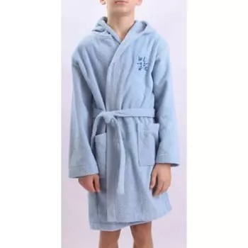 Халат для мальчика, рост 122 см, цвет голубой