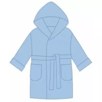 Халат для мальчика, рост 128 см, цвет голубой