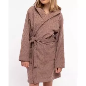 Халат для мальчика, рост 164 см, цвет какао