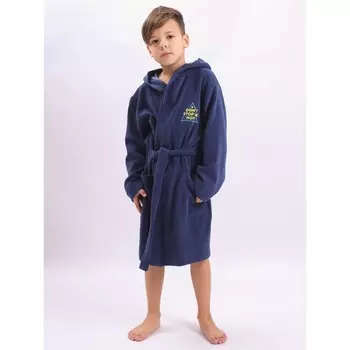 Халат для мальчика, рост 98 см, цвет синий