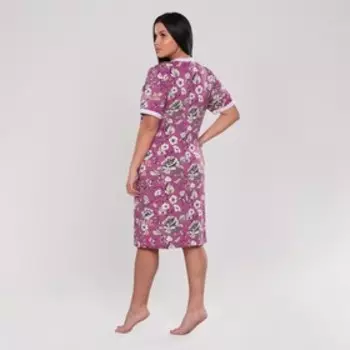 Халат домашний женский, цвет лиловый, р-р 58